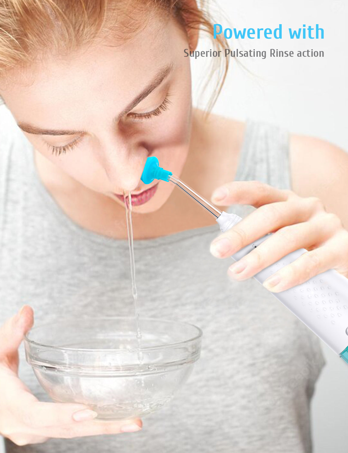 MAOEVER Sinus Cleaner Machine, Cordless Nasal Rinse Machine for Sinus ...