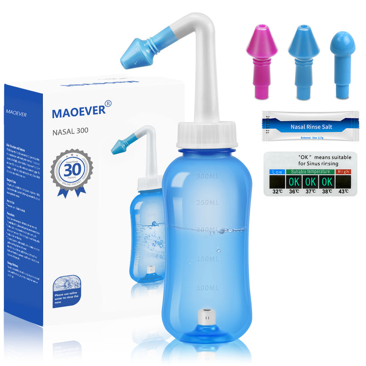 MAOEVER Neti Pot Sinus Rinse Bottle Nose Wash Cleaner Pressure